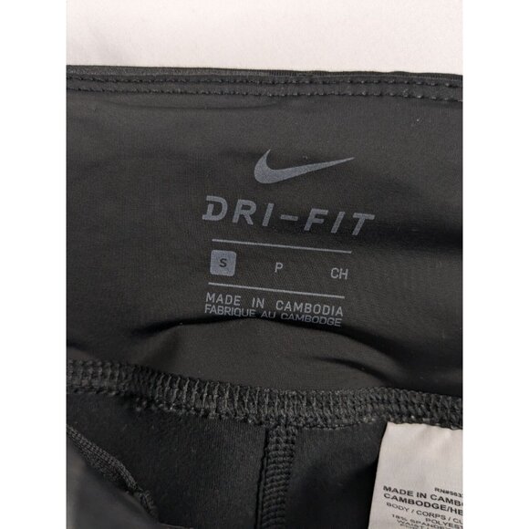 Nike Dri-Fit Leggings Black Power Epic Lux Womens Small Reflective Print Running - Picture 8 of 11